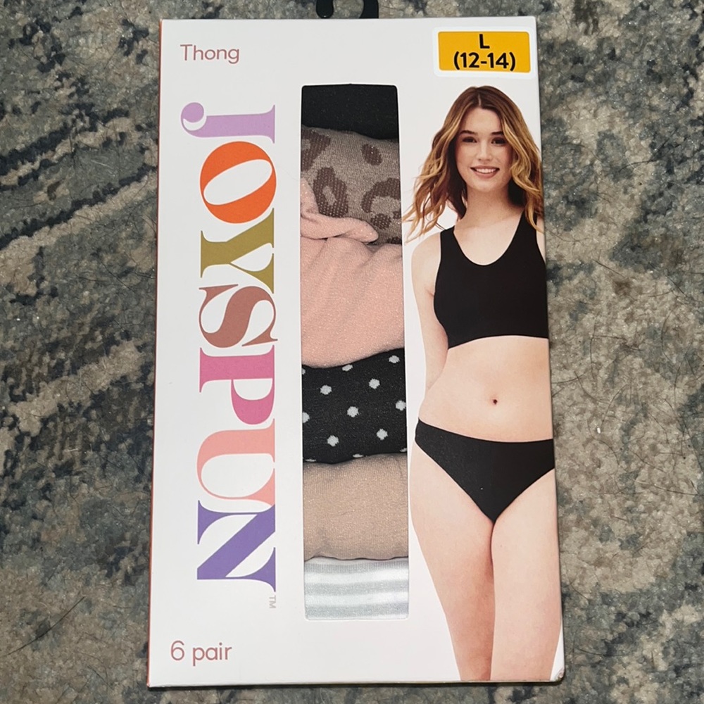 Joyspun thongs size large (12-14)